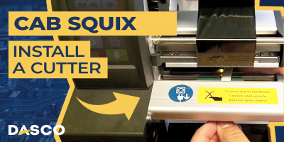 How to install a cutter on the Cab Squix printer